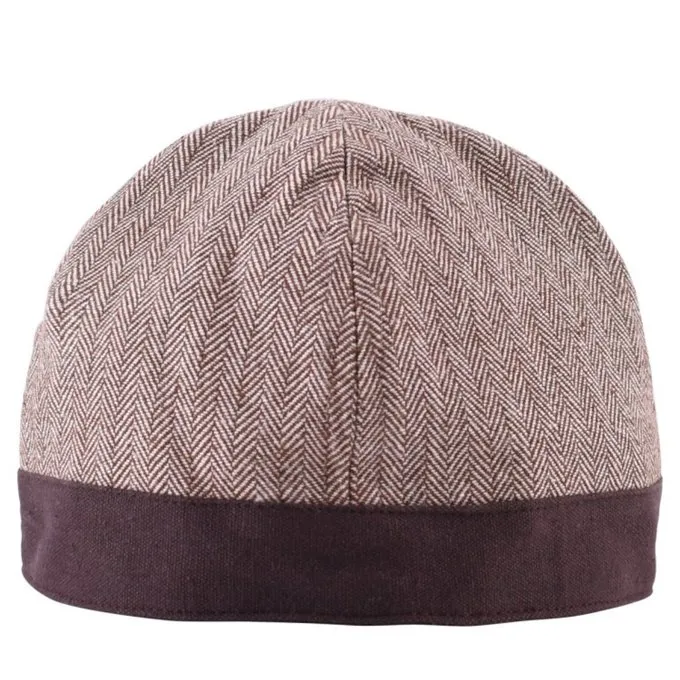 Bonnet Birka Motif à Chevrons, Marron