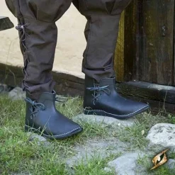 Epic Armoury Bottines Médiévales Galahad, Noires
