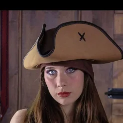 Rawblade Chapeau De Pirate Jack Rackham, Brun Clair