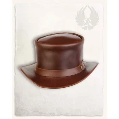Mytholon Chapeau En Cuir Patrick, Marron