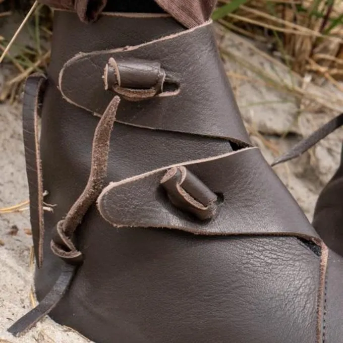 Epic Armoury Chaussures Viking Jorvik Avec Semelle En Caoutchouc, Marron – Image 3