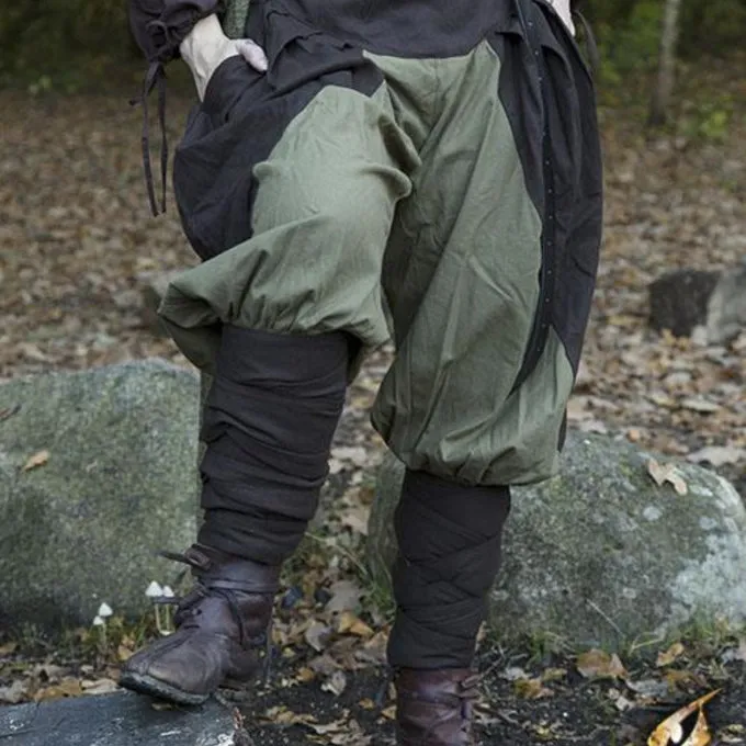 Epic Armoury Pantalon Renaissance Raphael, Brun-vert