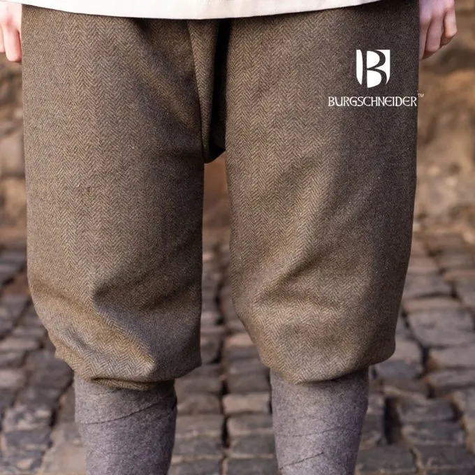 Burgschneider Pantalon Viking Ă Motif De Chevrons Tilda, Gris Olive â Image 2