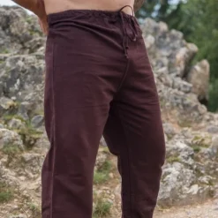 Leonardo Carbone Pantalon Viking Linge, Brown