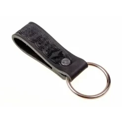 Porte-cuir Celtique Avec Anneau, Noir