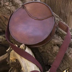 Epic Armoury Sac En Cuir Rond, Marron