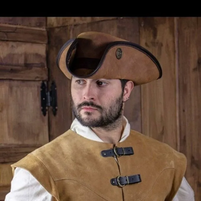 Rawblade Tricorne Trois Doublons, Brun Altéré – Image 4