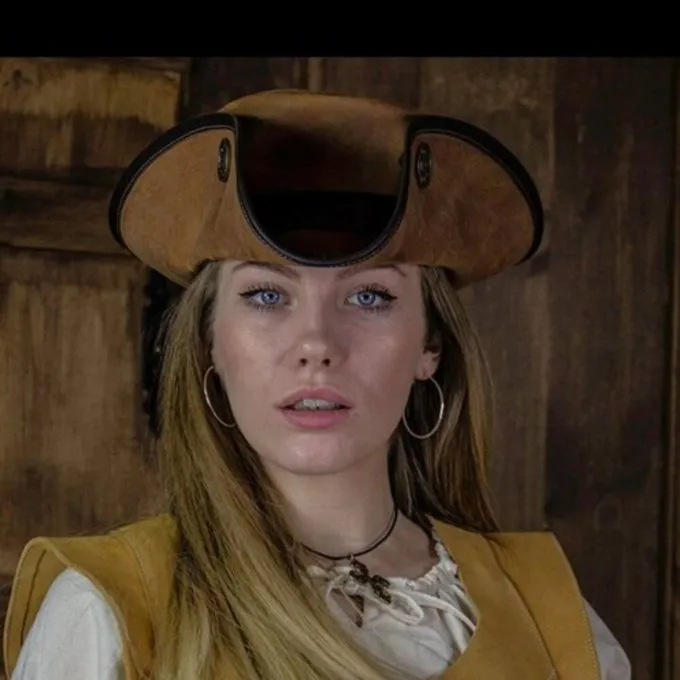 Rawblade Tricorne Trois Doublons, Brun Altéré