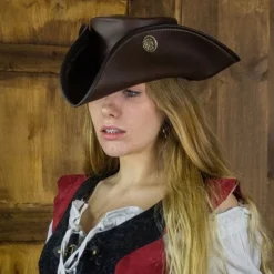 Rawblade Tricorne Trois Doublons, Marron