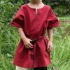 Tunique Pour Enfants Ivar, à Manches Courtes, Rouge