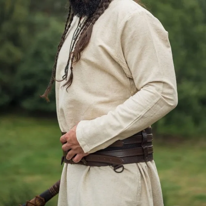 Leonardo Carbone Tunique Viking En Lin Ragnar, Naturel â Image 3